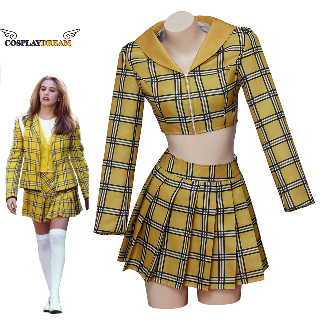 Anime Cosplay Plus Size - Clueless Cher Horowitz Dress Suit School