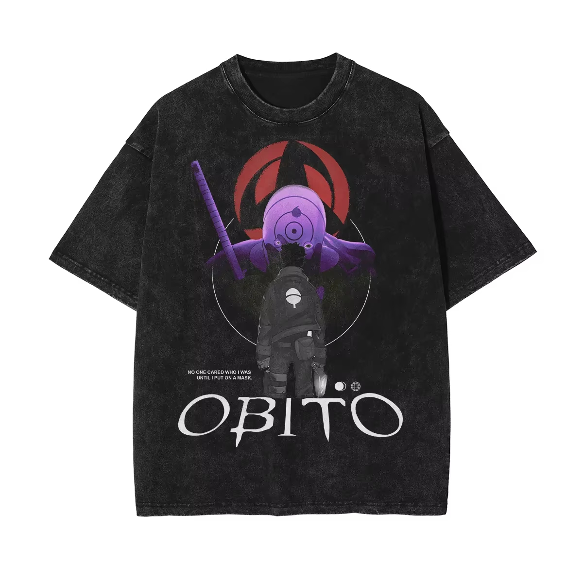 Anime Cosplay Obito - Uchiha Obito Mask T-shirt Naruto Shippuden