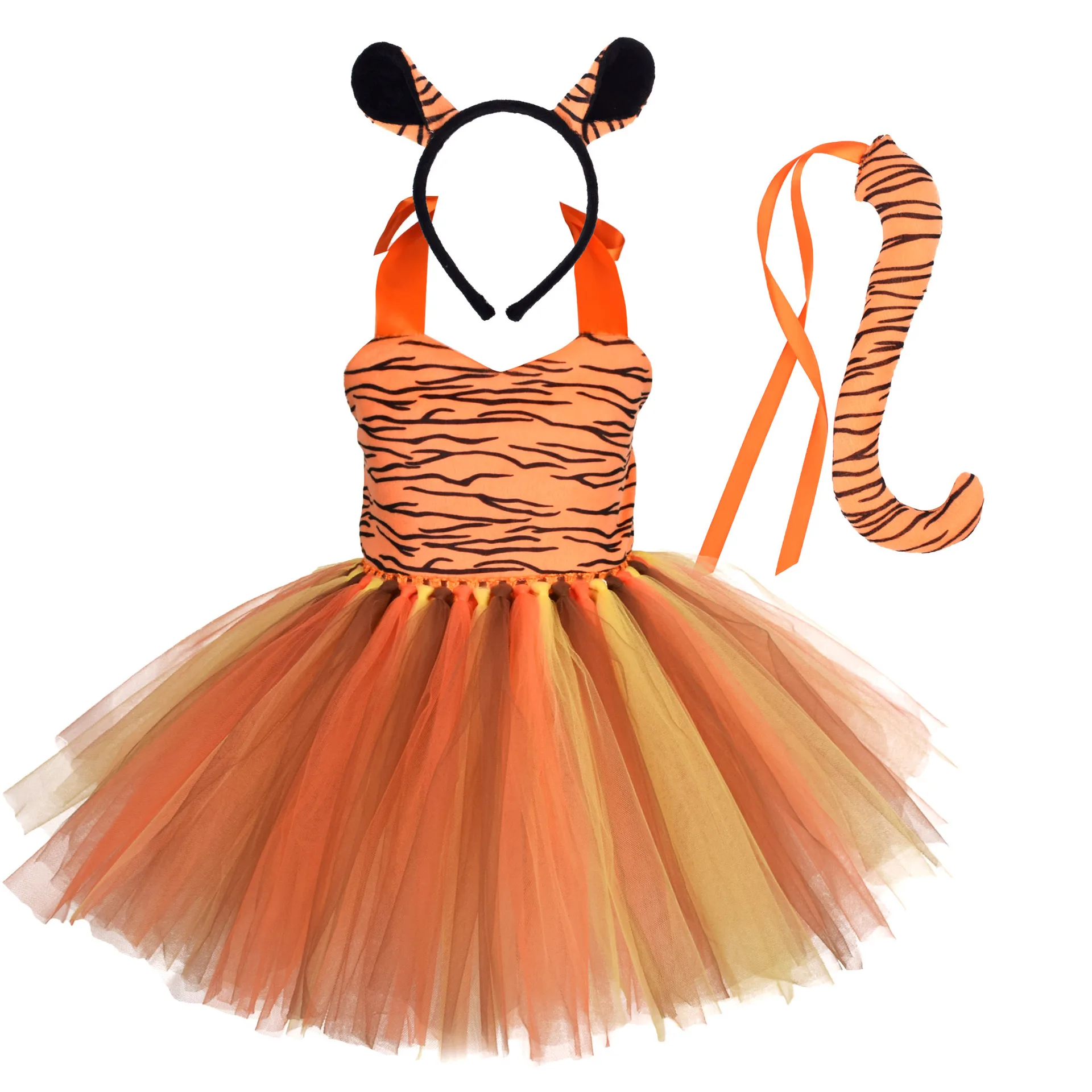 Anime Cosplay Simple - Tiger Costume for Baby Kids Forest