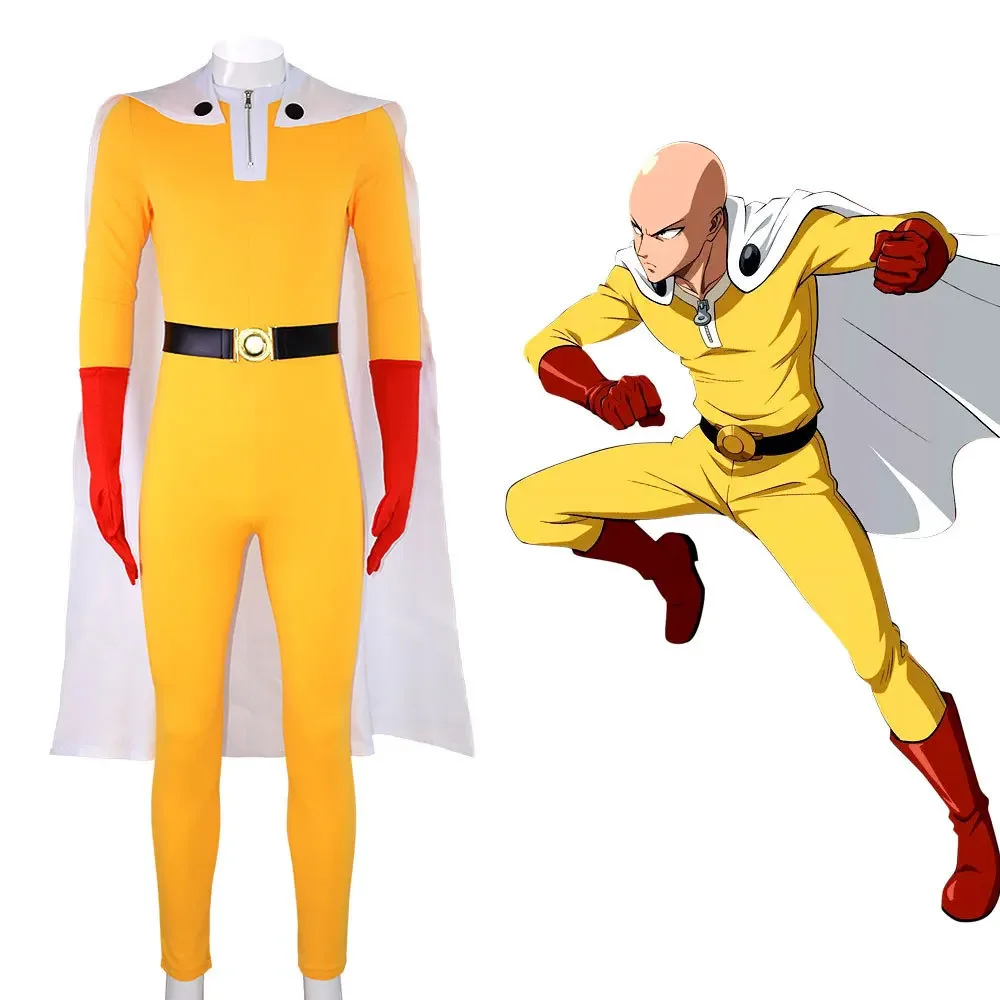 Anime Cosplay One Punch Man - Anime One Punch-Man Cosplay Saitama Famale
