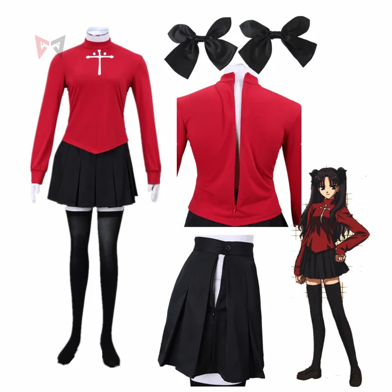 Anime Fate Stay Night Tohsaka  - Anime Cosplay Plus Size 评论和价格