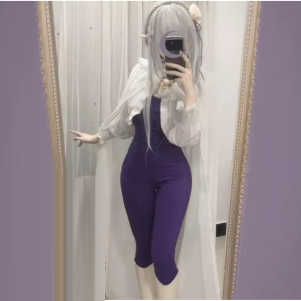 NEW Emilia Rezero Cosplay Cost - Anime Cosplay Live 评论和价格