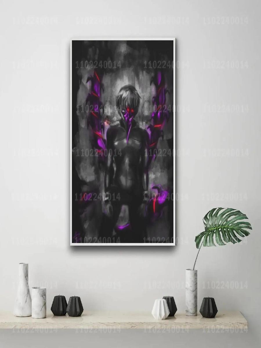 Ken Kaneki Cartoon Canvas Post - Tokyo Ghoul Mask 评论和价格