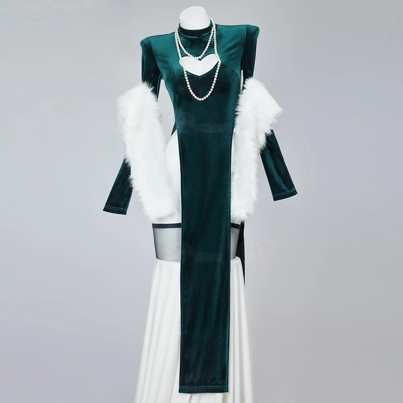 Sexy Velet Furry Cape Dress Wi - Anime Cosplay One Punch Man 评论和价格