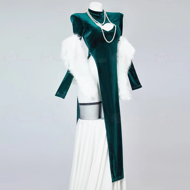 Sexy Velet Furry Cape Dress Wi - Anime Cosplay One Punch Man 评论和价格
