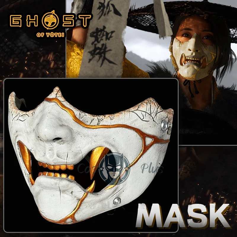 Game Ghost of Yotei Atsu Mask  - Costume Anime Cosplay 评论和价格