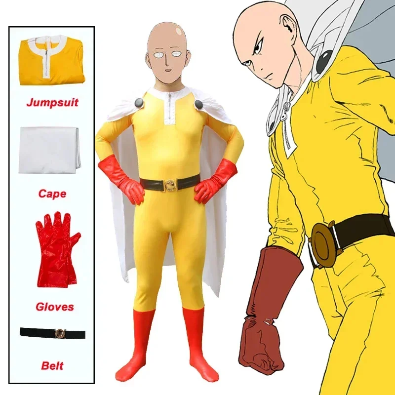 Adult Halloween Costume for Ma - Anime Cosplay One Punch Man 评论和价格