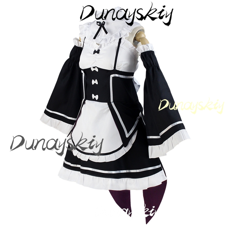 Rem Ram Cosplay Costume Anime  - Anime Cosplay Live 评论和价格