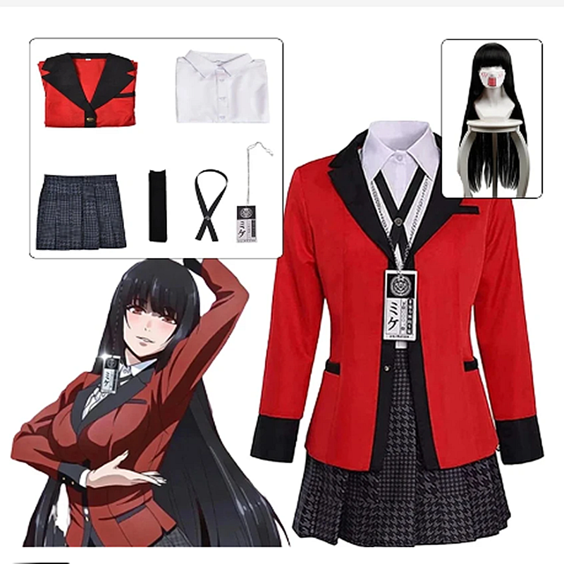 Cosplay Costume Girl Pleated S - Anime Cosplay Yumeko 评论和价格