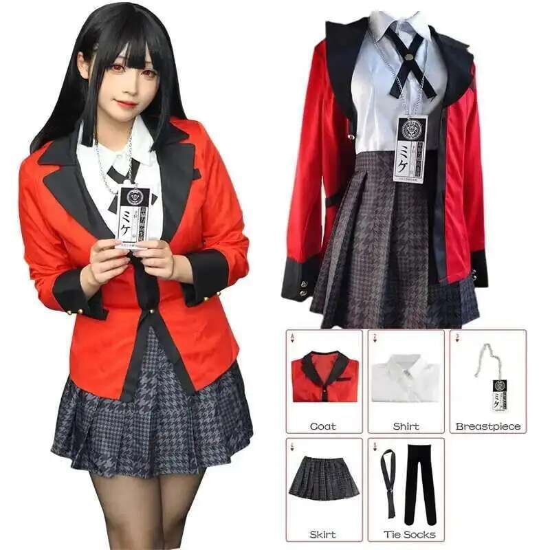 Anime Kakegurui Jabami Yumeko  - Anime Cosplay Yumeko 评论和价格