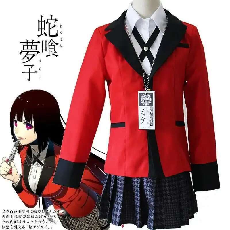 Anime Kakegurui Jabami Yumeko  - Anime Cosplay Yumeko 评论和价格