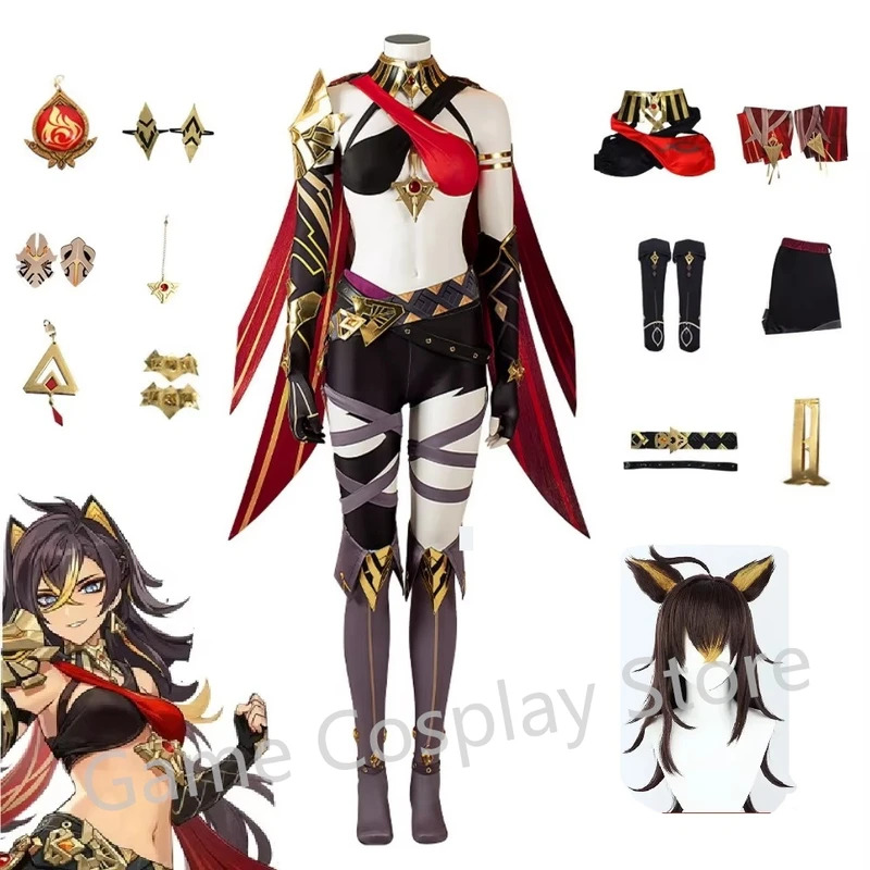 In stock Genshin Impact Dehya  - Anime Cosplay Plus Size 评论和价格