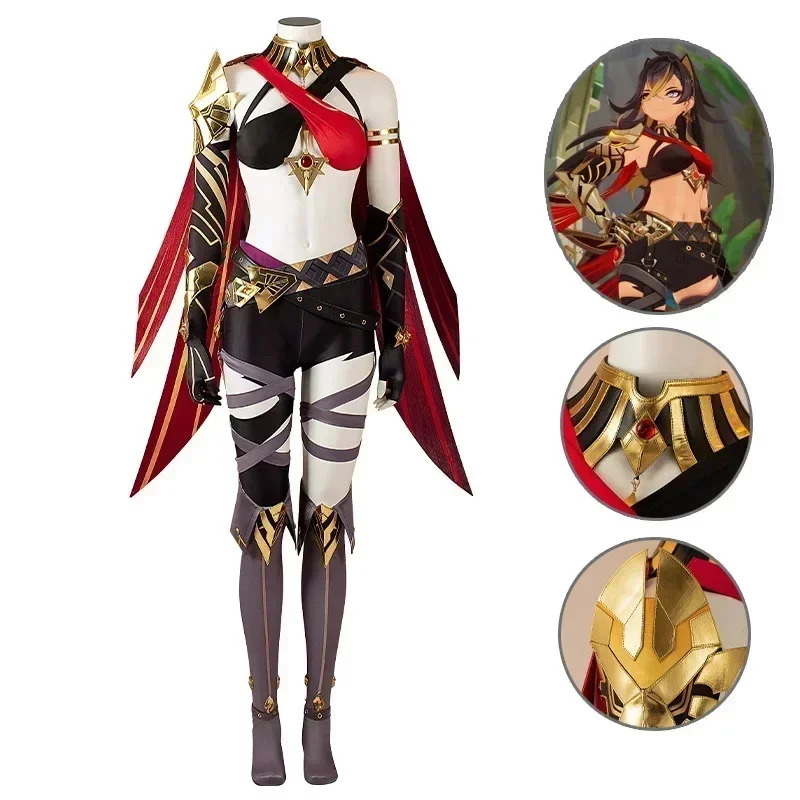 In stock Genshin Impact Dehya  - Anime Cosplay Plus Size 评论和价格