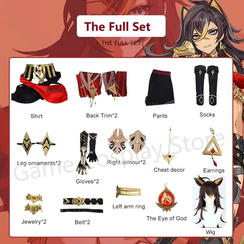 In stock Genshin Impact Dehya  - Anime Cosplay Plus Size 评论和价格