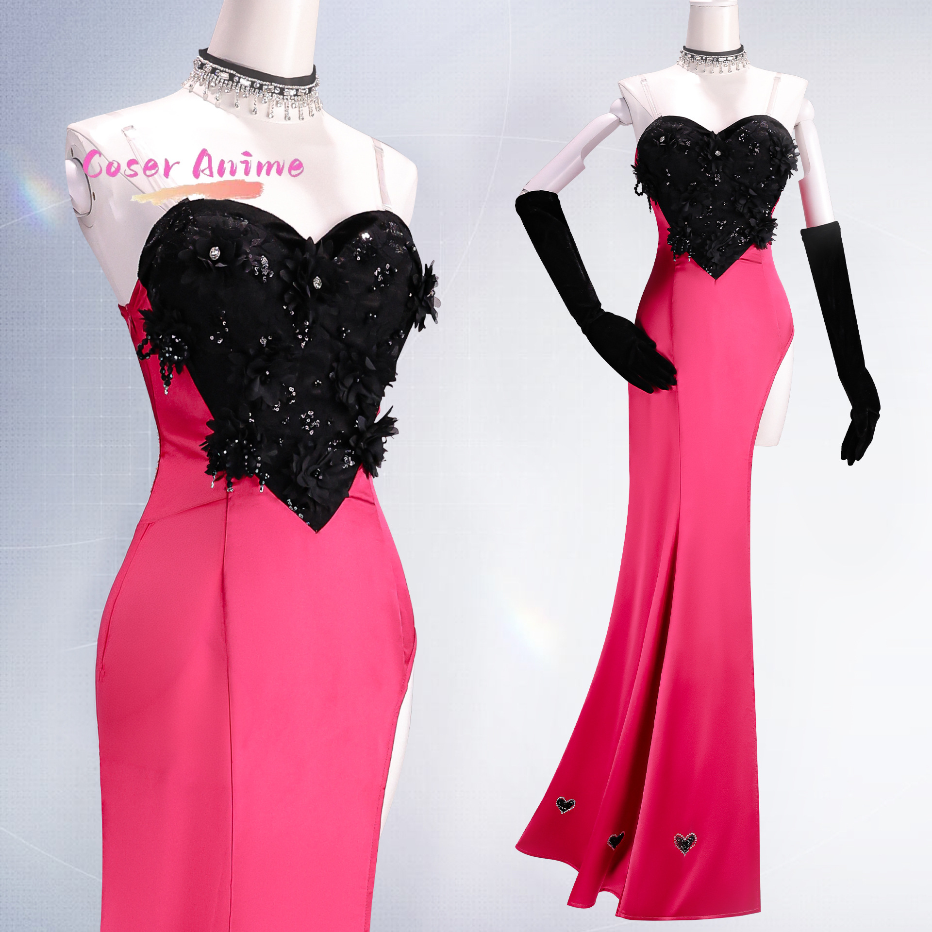 Angel Dust Cosplay Costume Uni - Anime Cosplay Party 评论和价格
