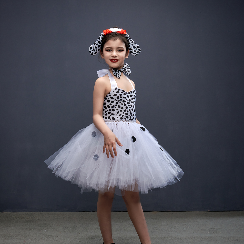 Girls Dalmatian Halloween Cost - Anime Cosplay Simple 评论和价格