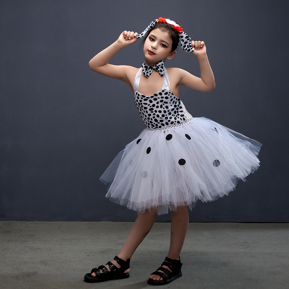 Girls Dalmatian Halloween Cost - Anime Cosplay Simple 评论和价格