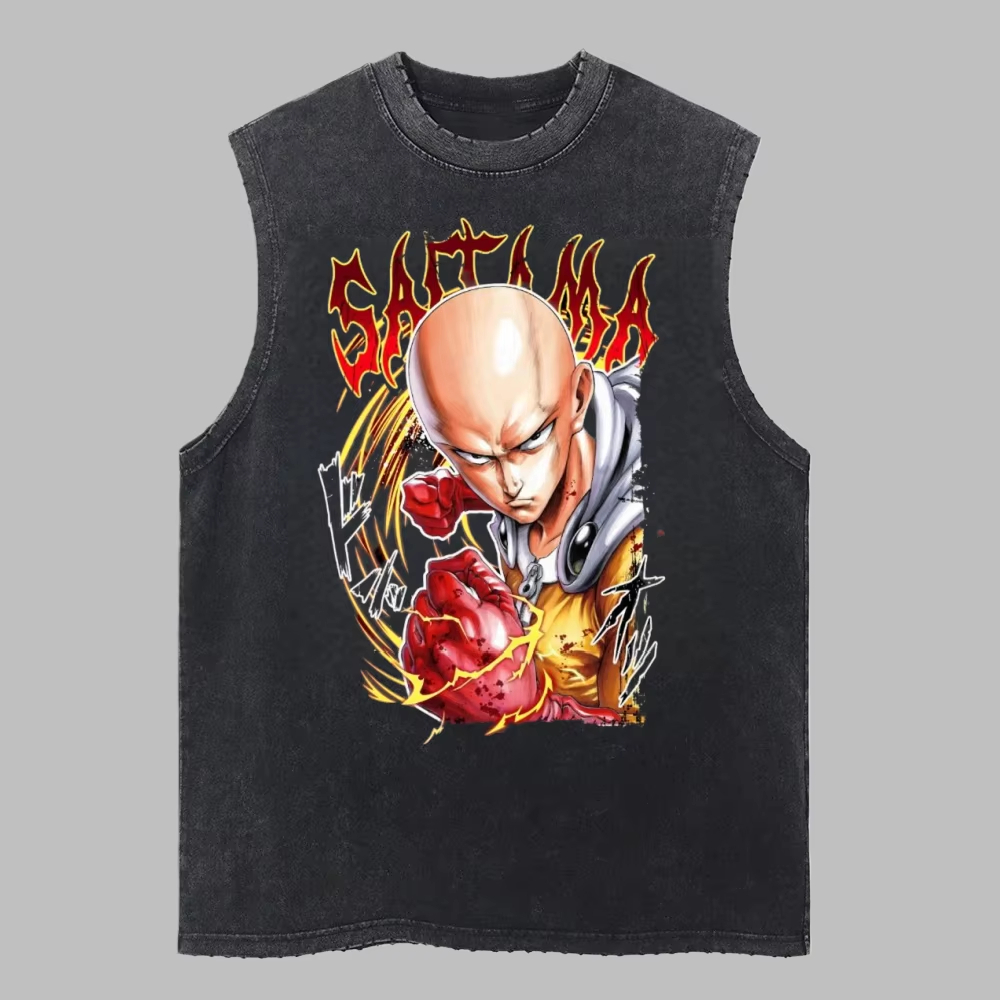 2026 man Retro Cotton Washed V - Anime Cosplay One Punch Man 评论和价格